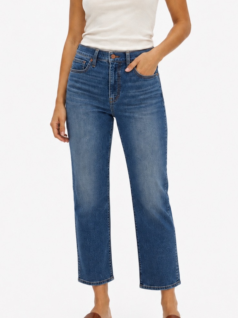 Madewell Stovepipe Jeans 27 Dearham Wash High Rise